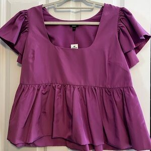 Express Vibrant Purple Blouse